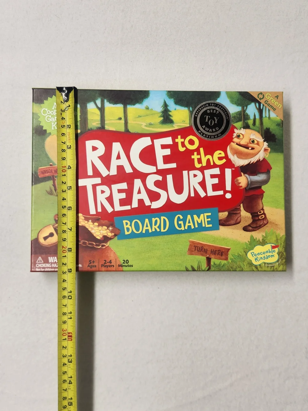 Peaceable Kingdom Race to the Treasure Board Game COMPLETE Cooperative Kids 5+
